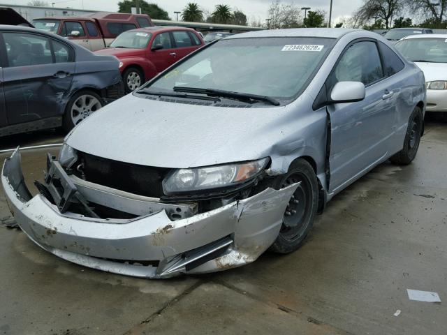 2HGFG1B66AH502684 - 2010 HONDA CIVIC LX GRAY photo 2