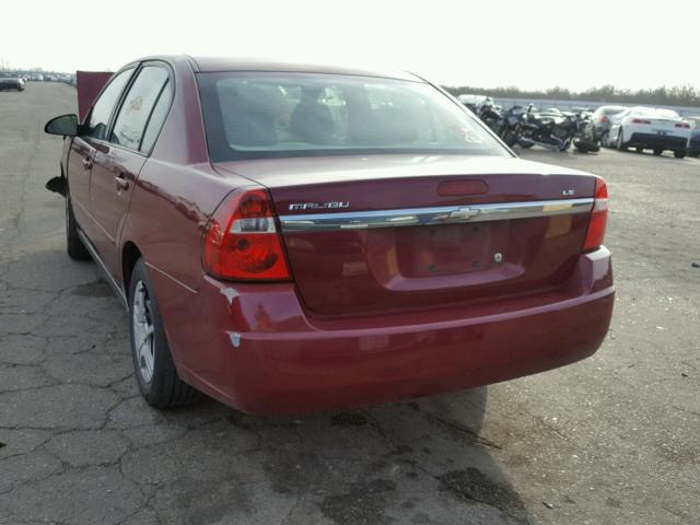 1G1ZS58F17F247812 - 2007 CHEVROLET MALIBU LS RED photo 3