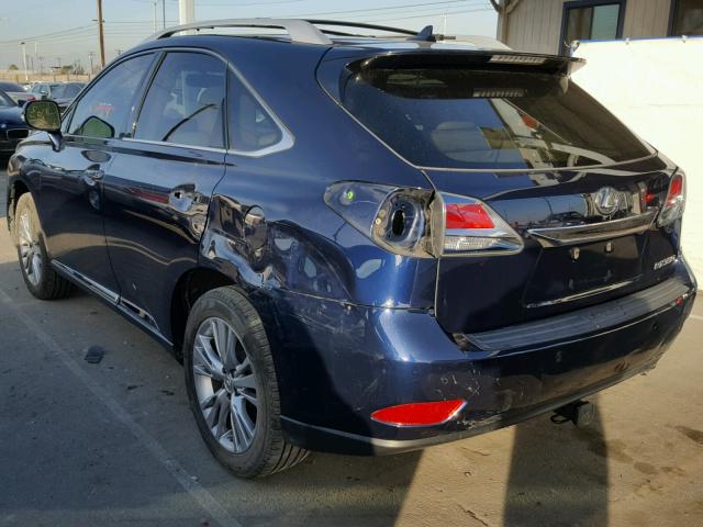 2T2BK1BA9DC194503 - 2013 LEXUS RX 350 BLUE photo 3