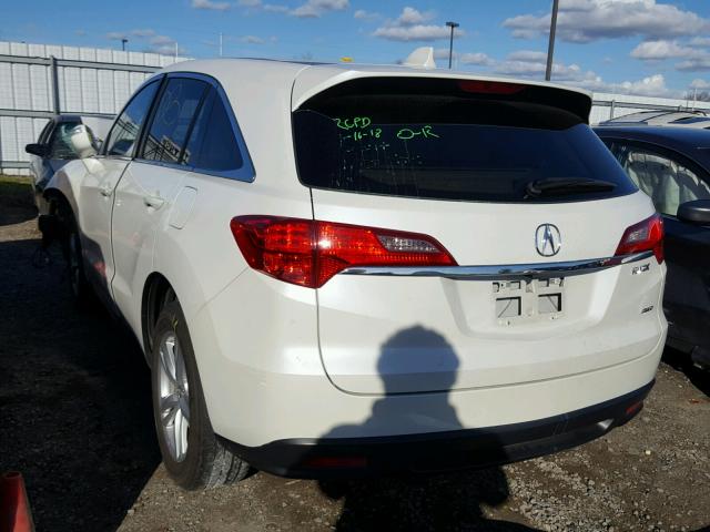 5J8TB4H56FL001998 - 2015 ACURA RDX TECHNO WHITE photo 3