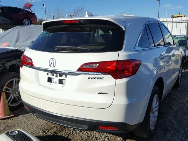 5J8TB4H56FL001998 - 2015 ACURA RDX TECHNO WHITE photo 4