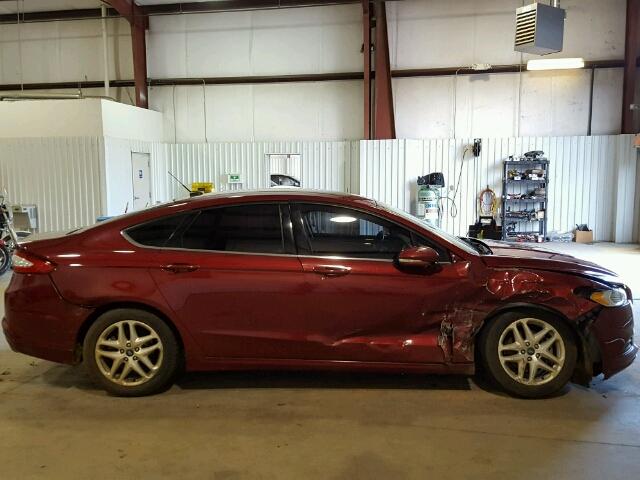 3FA6P0HR0DR262038 - 2013 FORD FUSION SE MAROON photo 9