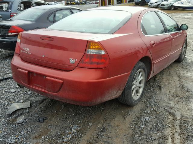 2C3AE66G42H308952 - 2002 CHRYSLER 300M RED photo 4