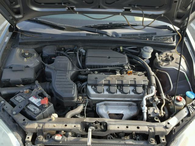 2HGES165X5H548939 - 2005 HONDA CIVIC LX GRAY photo 7