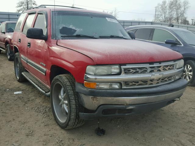 1GNEK13Z82J317187 - 2002 CHEVROLET TAHOE K150 RED photo 1