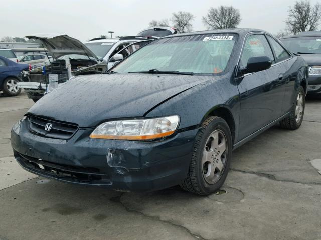 1HGCG2257XA022144 - 1999 HONDA ACCORD EX GREEN photo 2