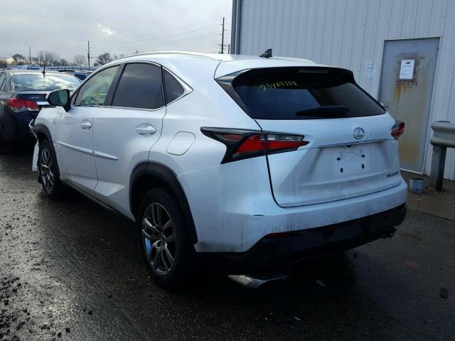 JTJBARBZ2G2060038 - 2016 LEXUS NX 200T WHITE photo 3