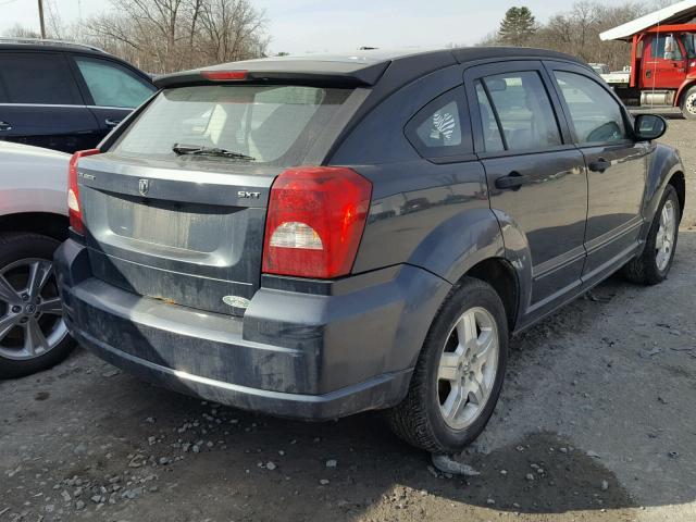 1B3HB48B97D376274 - 2007 DODGE CALIBER SX GRAY photo 4