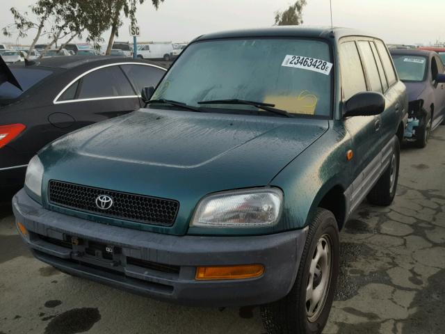 JT3GP10V3T7005401 - 1996 TOYOTA RAV4 GREEN photo 2