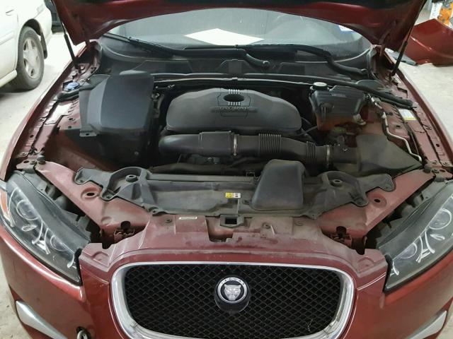 SAJWA0ES1DPS63971 - 2013 JAGUAR XF RED photo 7