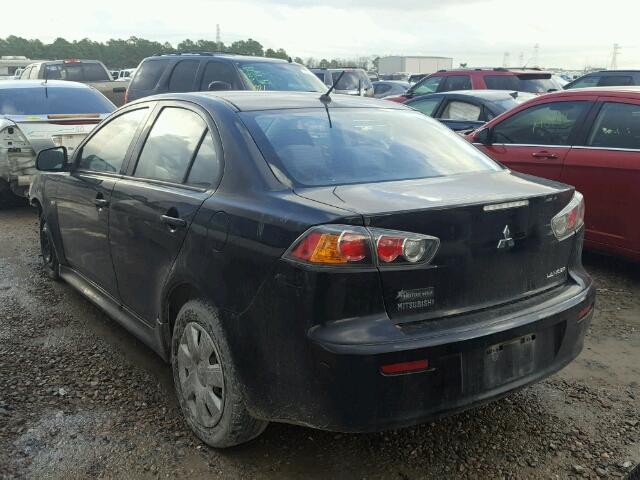 JA32U2FU8BU029341 - 2011 MITSUBISHI LANCER ES/ BLACK photo 3