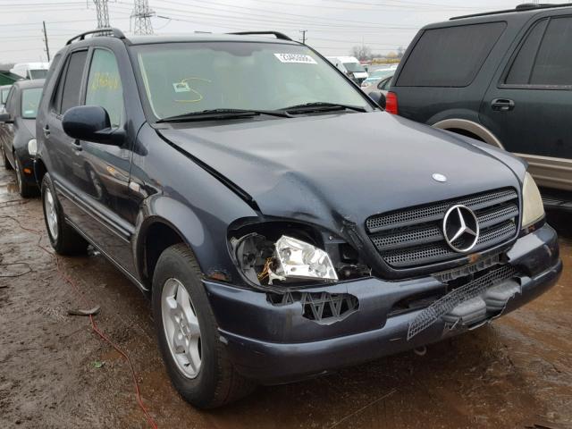 4JGAB54E0YA220404 - 2000 MERCEDES-BENZ ML 320 BLUE photo 1