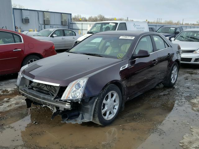 1G6DT57V980179287 - 2008 CADILLAC CTS HI FEA RED photo 2
