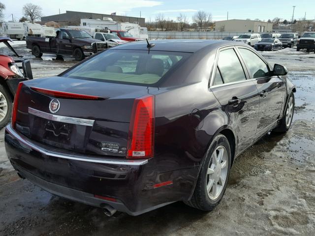1G6DT57V980179287 - 2008 CADILLAC CTS HI FEA RED photo 4