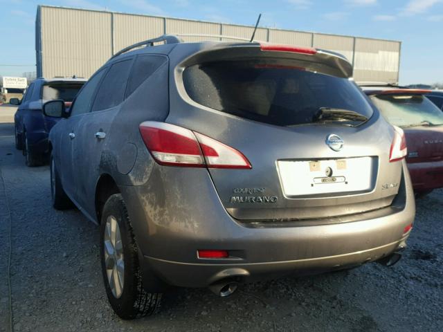 JN8AZ1MW6DW309123 - 2013 NISSAN MURANO S GRAY photo 3