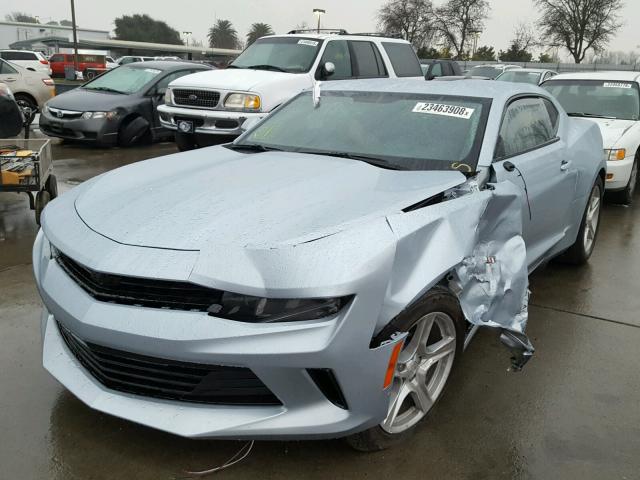 1G1FB1RS5H0162273 - 2017 CHEVROLET CAMARO LT BLUE photo 2