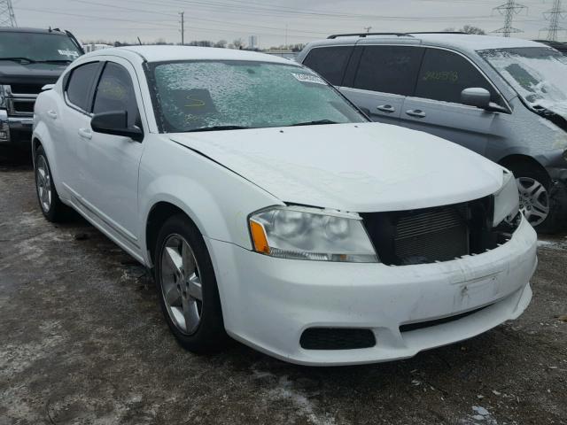 1B3BD4FB8BN556111 - 2011 DODGE AVENGER EX WHITE photo 1