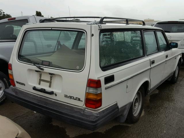 YV1AX8858H1740300 - 1987 VOLVO 245 DL WHITE photo 4