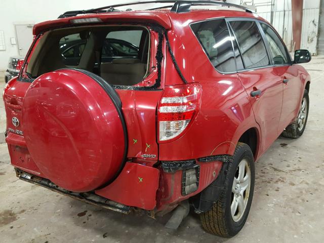 JTMBF33V69D008609 - 2009 TOYOTA RAV4 RED photo 4