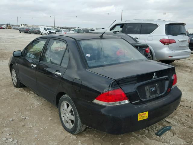 JA3AJ26E36U055428 - 2006 MITSUBISHI LANCER ES BLACK photo 3