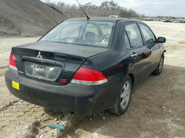 JA3AJ26E36U055428 - 2006 MITSUBISHI LANCER ES BLACK photo 4