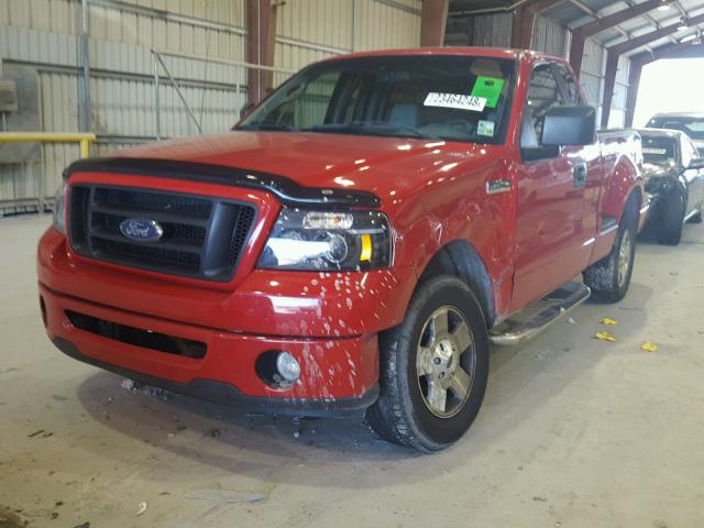 1FTRF02206KD73024 - 2006 FORD F150 RED photo 2