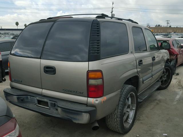 1GNEC13V12R285548 - 2002 CHEVROLET TAHOE C150 BEIGE photo 4