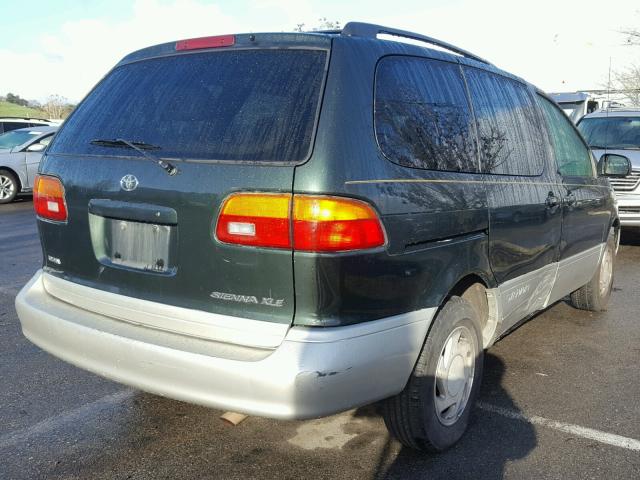 4T3ZF13C2XU147394 - 1999 TOYOTA SIENNA LE GREEN photo 4