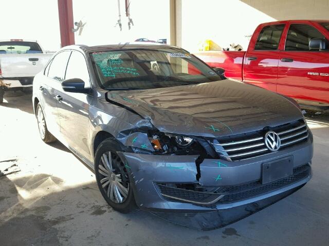 1VWAP7A39EC013138 - 2014 VOLKSWAGEN PASSAT S GRAY photo 1