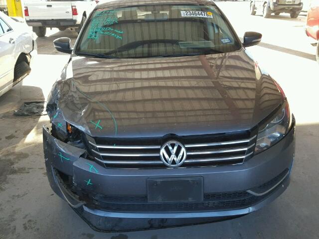 1VWAP7A39EC013138 - 2014 VOLKSWAGEN PASSAT S GRAY photo 7