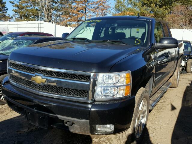 2GCEK19J481144927 - 2008 CHEVROLET SILVERADO BLACK photo 2