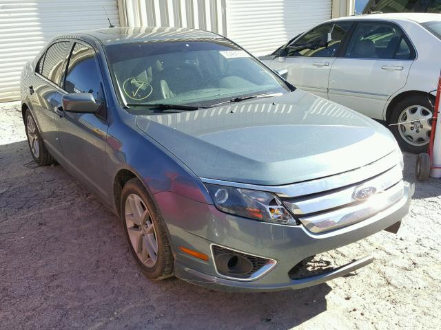 3FAHP0JAXCR406822 - 2012 FORD FUSION SEL BLUE photo 1