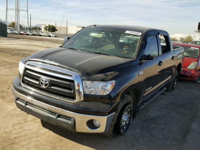 5TFEY5F1XCX132075 - 2012 TOYOTA TUNDRA CRE BLACK photo 2