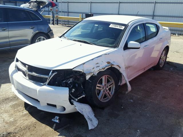 1B3CC5FB4AN134641 - 2010 DODGE AVENGER R/ WHITE photo 2