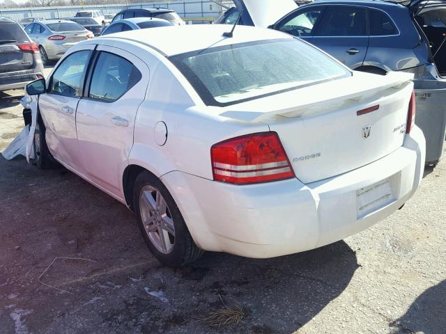 1B3CC5FB4AN134641 - 2010 DODGE AVENGER R/ WHITE photo 3