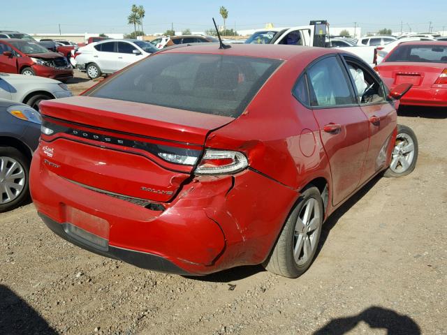 1C3CDFFA8GD817163 - 2016 DODGE DART SXT S RED photo 4