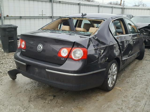 WVWEU93C96P203652 - 2006 VOLKSWAGEN PASSAT 3.6 GRAY photo 4