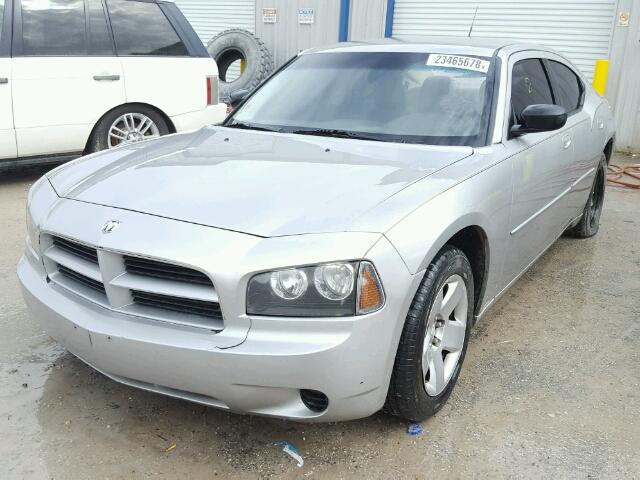 2B3KA43R98H264298 - 2008 DODGE CHARGER SILVER photo 2