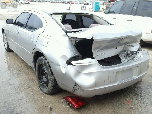 2B3KA43R98H264298 - 2008 DODGE CHARGER SILVER photo 3