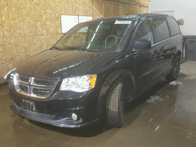 2C4RDGCG3HR697453 - 2017 DODGE GRAND CARA BLACK photo 2