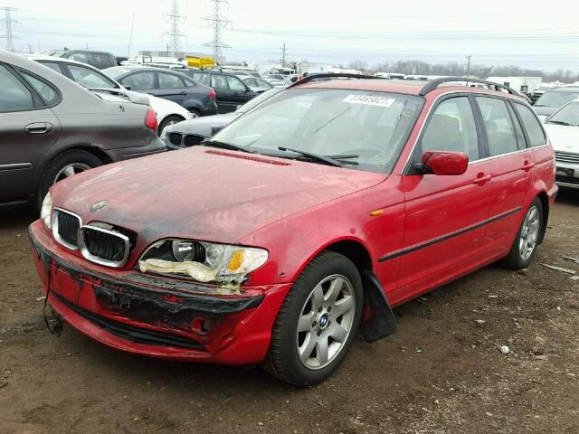 WBAAX13444PJ01024 - 2004 BMW 325 IT SUL RED photo 2