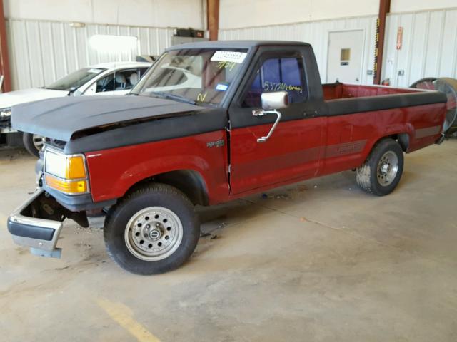 1FTCR10T5LPB10704 - 1990 FORD RANGER RED photo 2