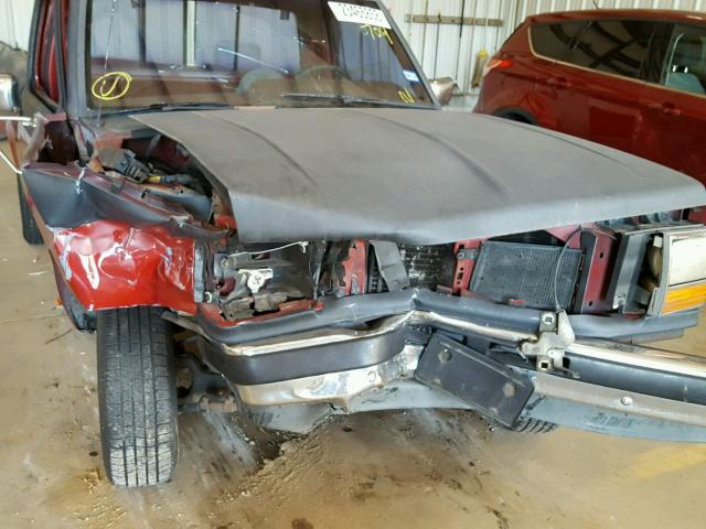 1FTCR10T5LPB10704 - 1990 FORD RANGER RED photo 9