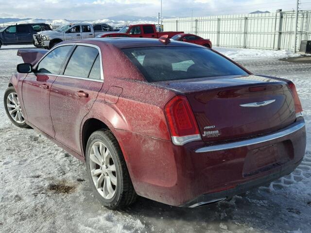 2C3CCARG3GH183141 - 2016 CHRYSLER 300 LIMITE BURGUNDY photo 3