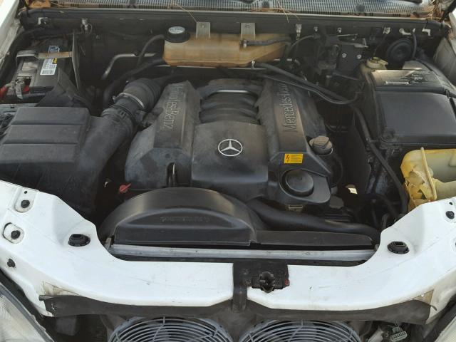 4JGAB54E51A233414 - 2001 MERCEDES-BENZ ML 320 WHITE photo 7