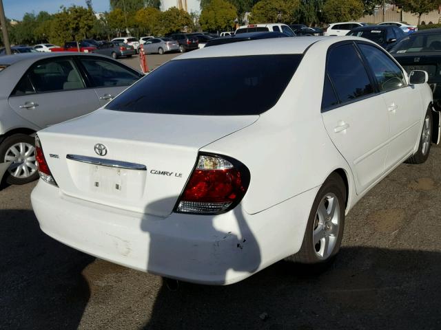 4T1BE32K36U661481 - 2006 TOYOTA CAMRY LE WHITE photo 4
