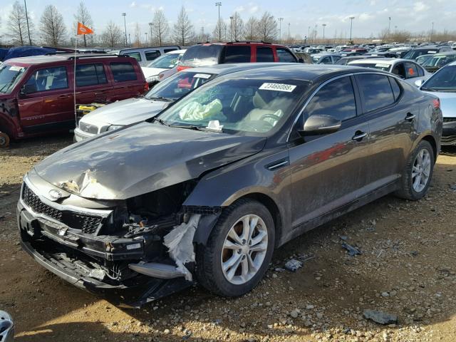 5XXGN4A75DG169390 - 2013 KIA OPTIMA EX BROWN photo 2