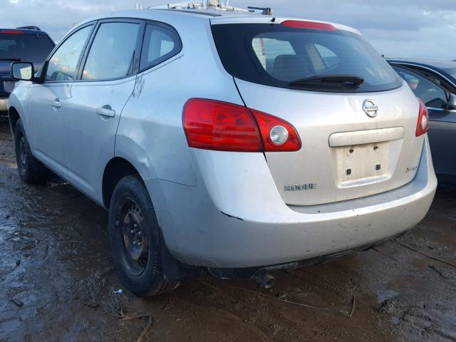 JN8AS58V59W165780 - 2009 NISSAN ROGUE S SILVER photo 3