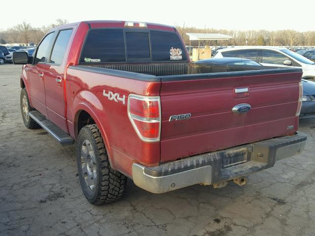 1FTFW1EV1AFC28011 - 2010 FORD F150 SUPER RED photo 3