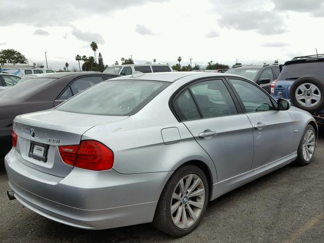 WBAPH5G59BNM80774 - 2011 BMW 328 I SULE SILVER photo 4